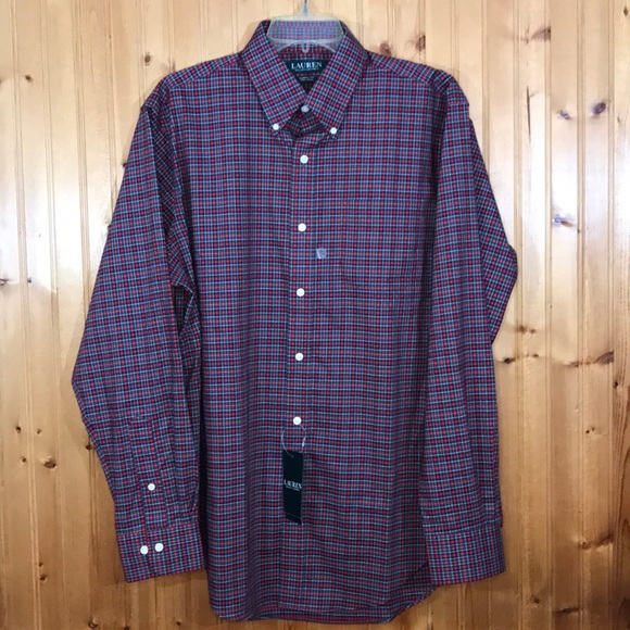 NWT Ralph Lauren Red & Green Plaid Button Shirt - Picture 13 of 13